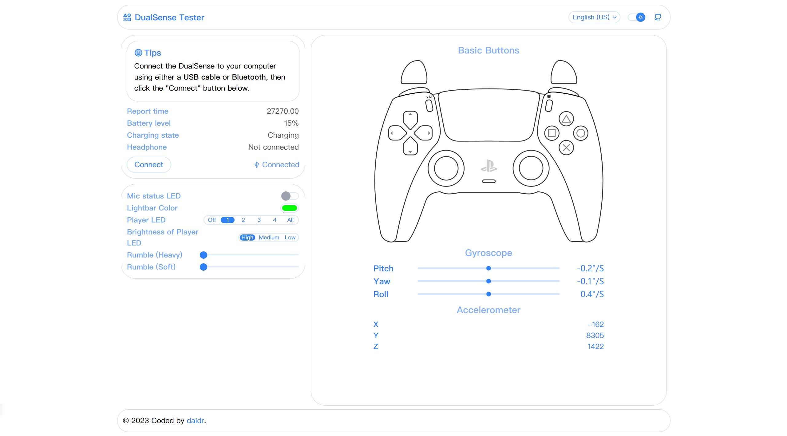 DualSense Tester gallery image
