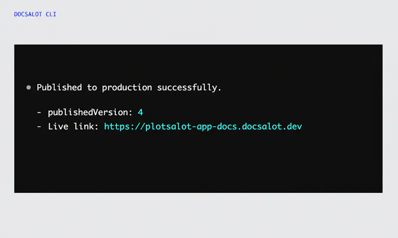 DocsAlot CLI screenshot 6