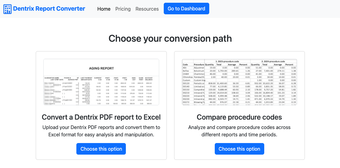 Dentrix Report Converter gallery image