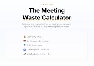 The Meeting Waste Calculator gallery image