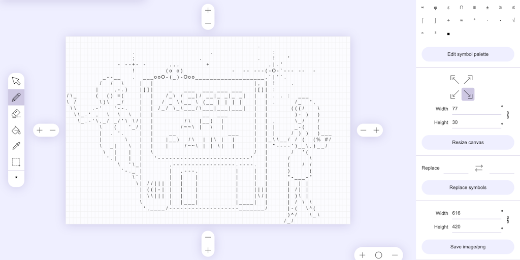 ASCII Art Paint - Surprise your readers with an original post using text art | Product Hunt