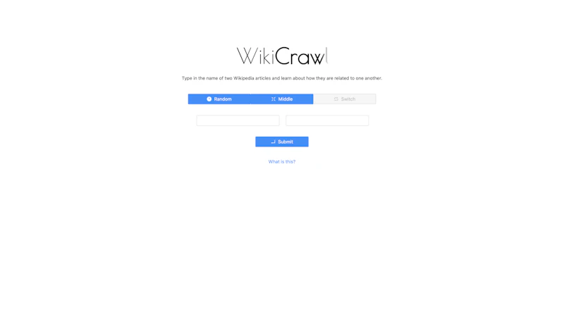WikiCrawl screenshot 1