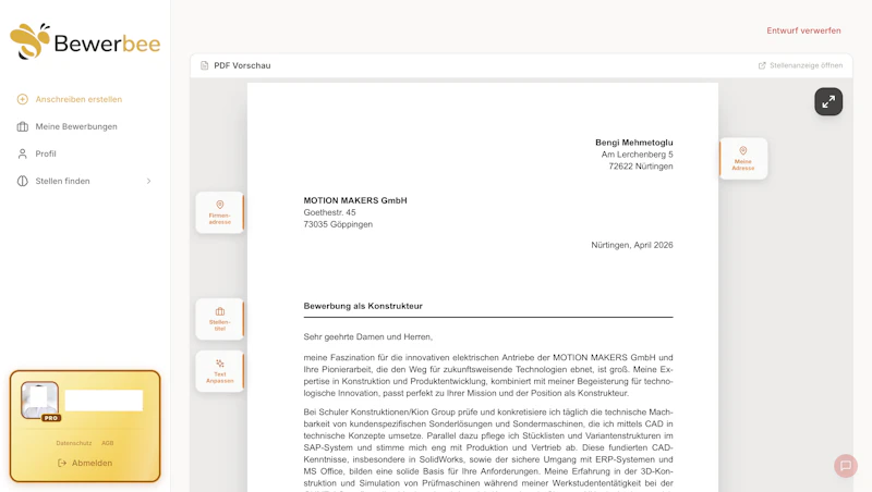 Bewerbee screenshot 6