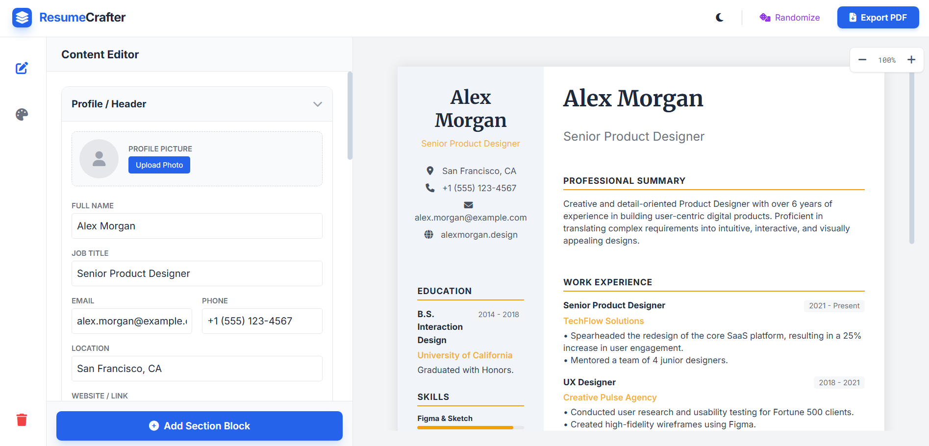 Resume Crafter gallery image