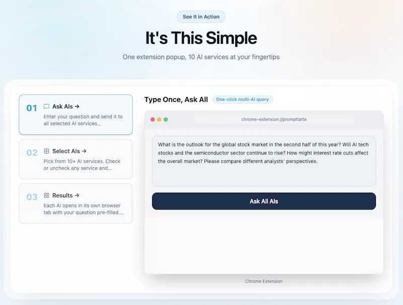 PromptLatte - Compare 10+ AI Answers screenshot 3