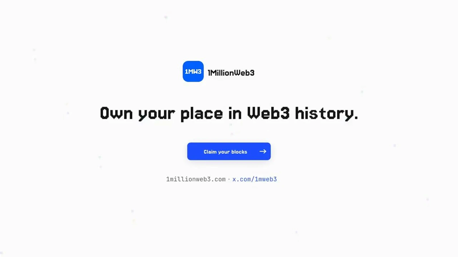 1MillionWeb3 screenshot 1 (video preview)