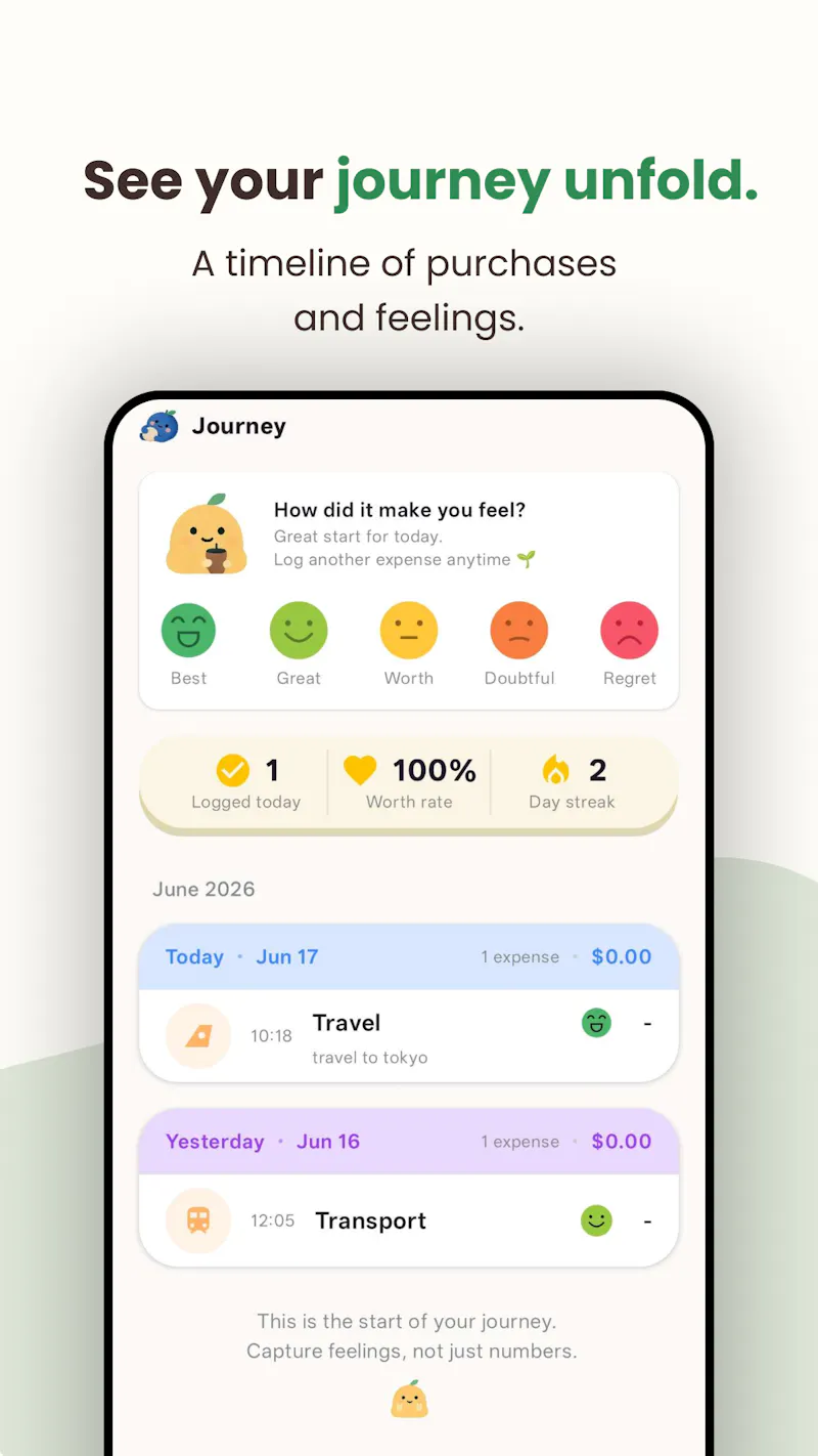 Worth: Expense Mood Journal screenshot 4