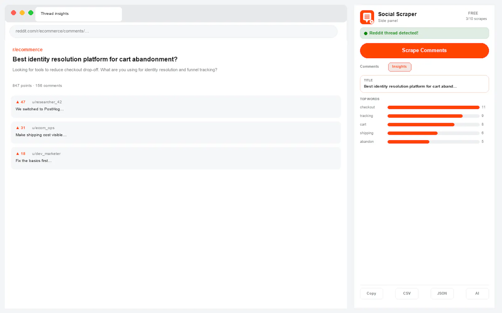 Social Scraper+ screenshot 5