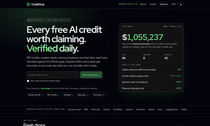 CreditDrop screenshot 1