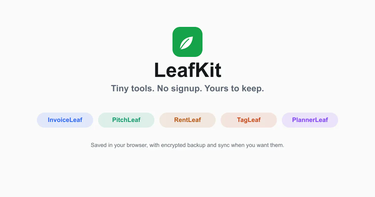 LeafKit gallery image