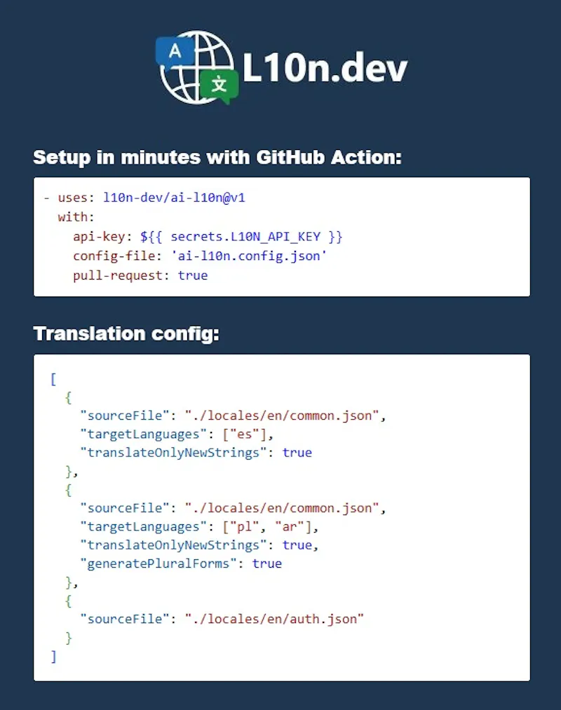 L10n.dev - AI Localization Agent screenshot 2