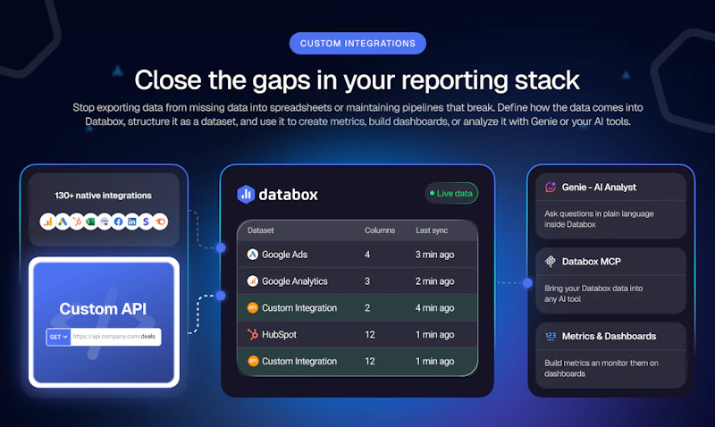 Custom Integrations by Databox screenshot 2