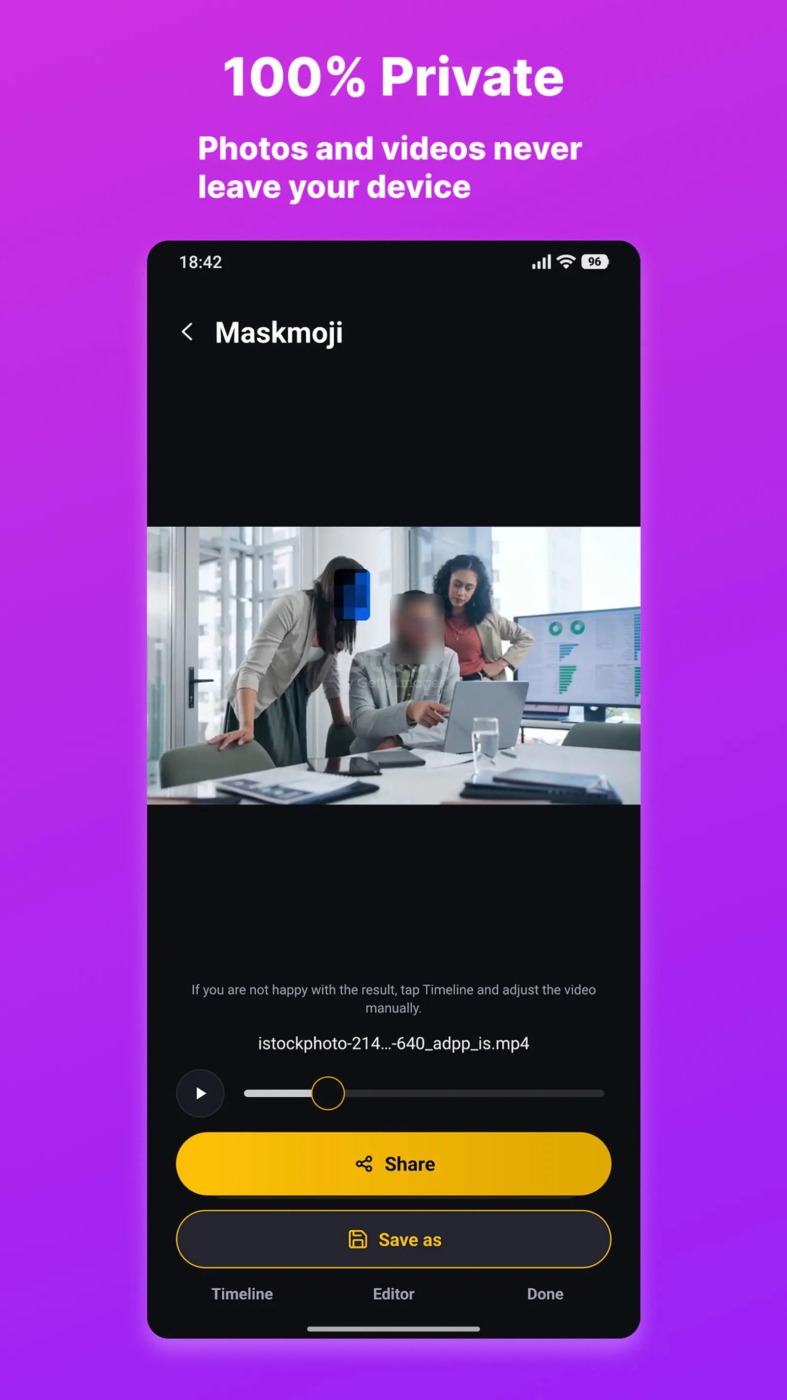 Maskmoji: hide face in video screenshot 3