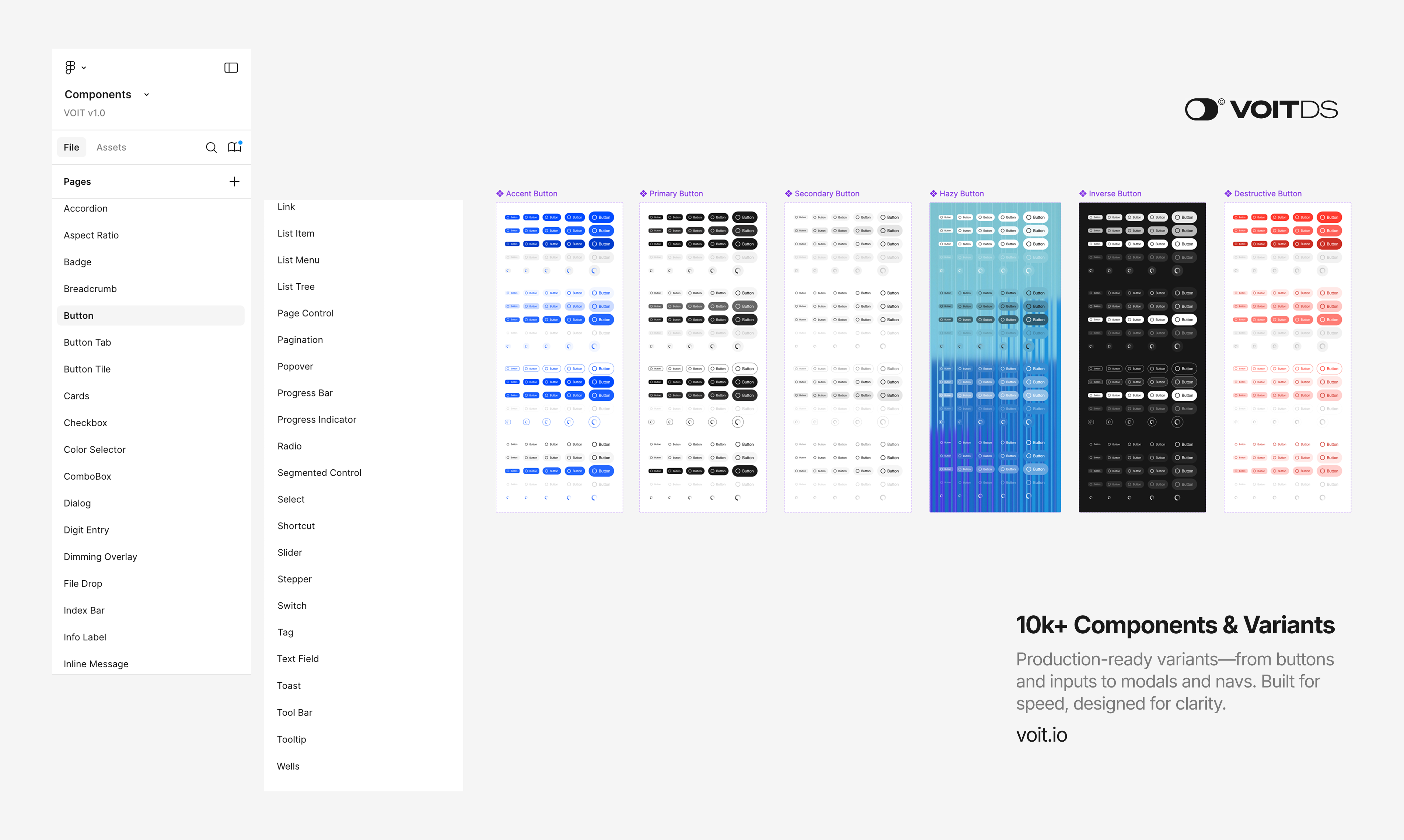 VOIT Design System gallery image