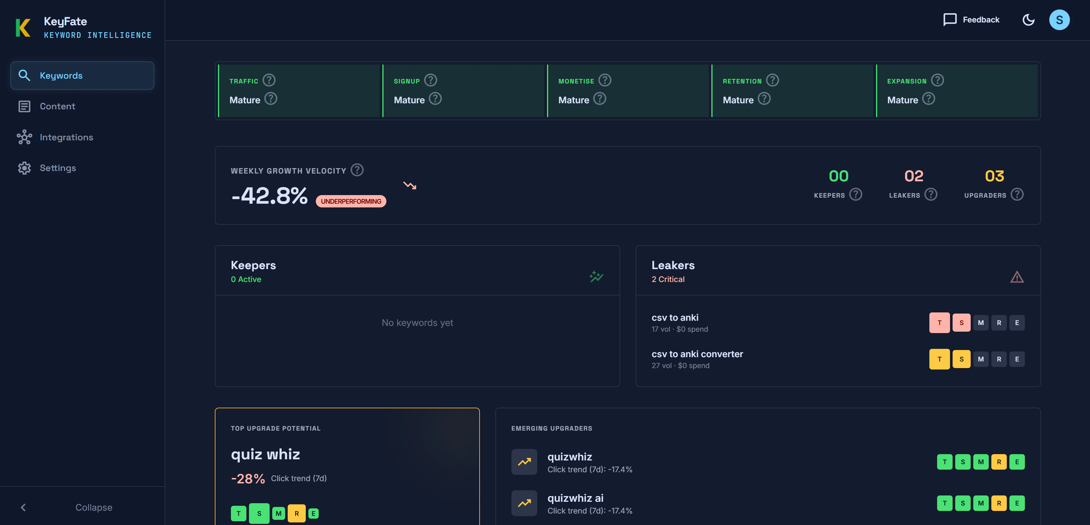 KeyFate screenshot 1