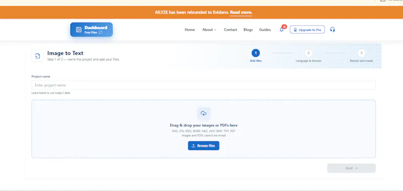 Evidano screenshot 1