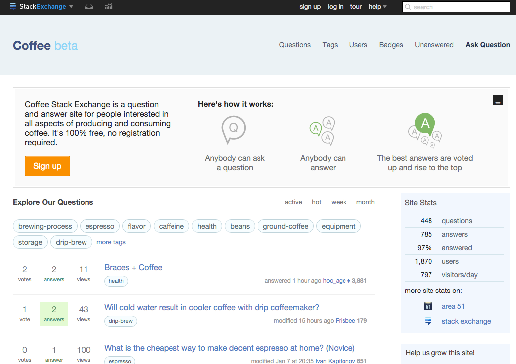 Coffee Stack Exchange