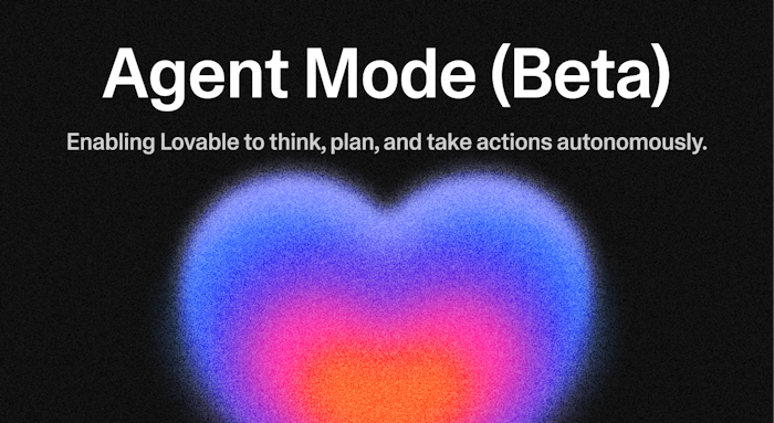 Lovable Agent Mode产品图