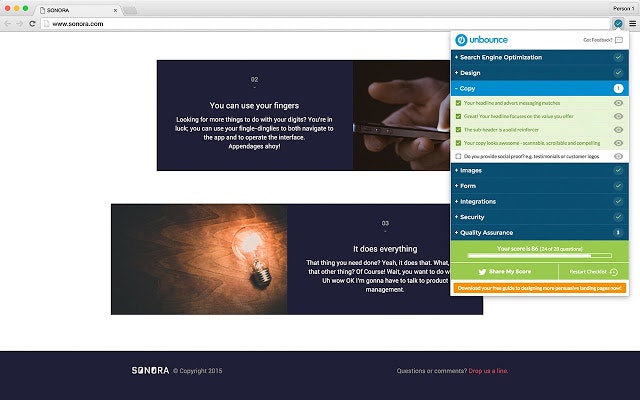 The Landing Page Checklist by Unbounce gallery image