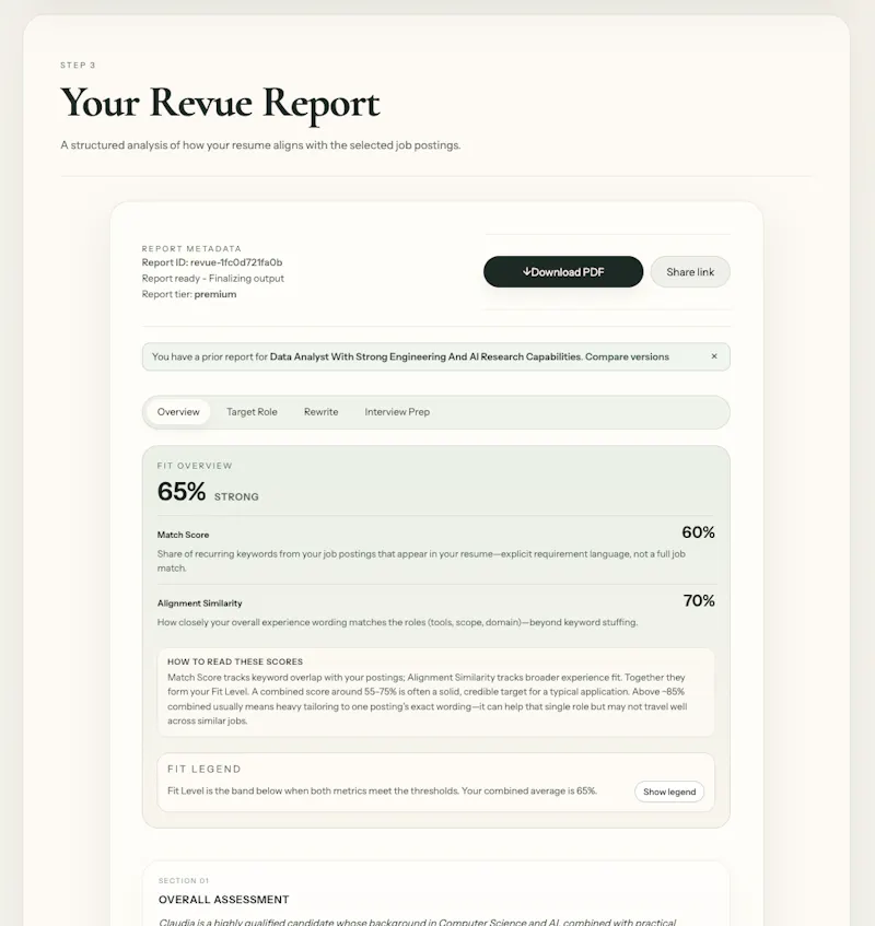 revue.ai screenshot 2