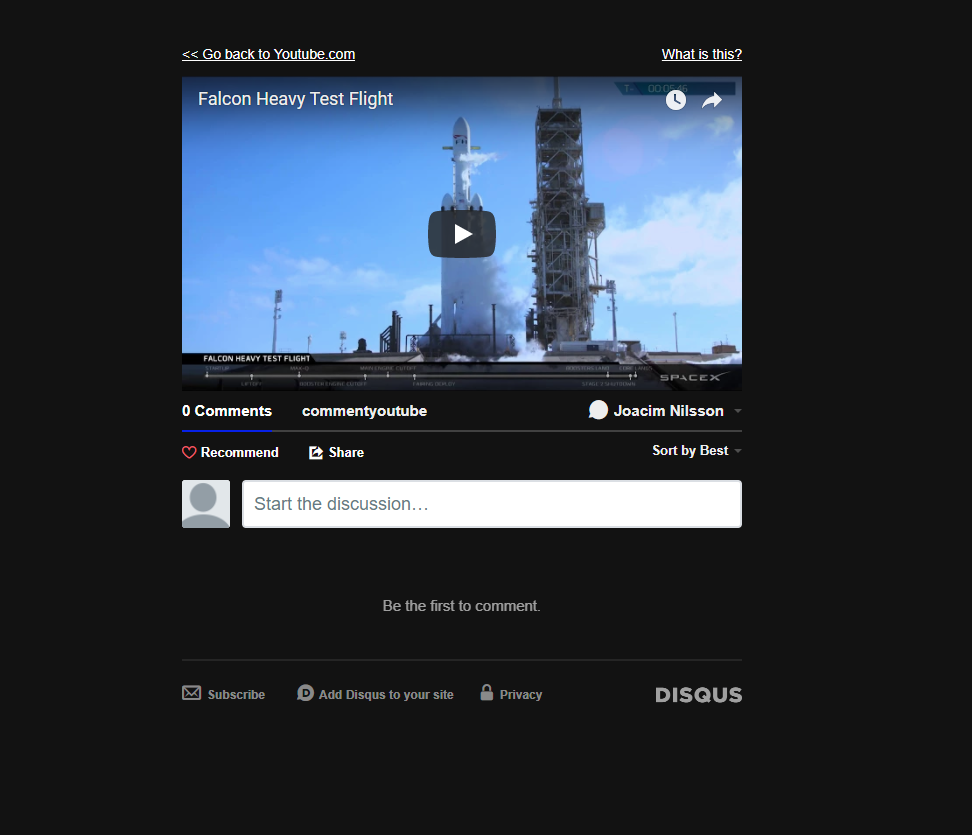 Comment Youtube gallery image