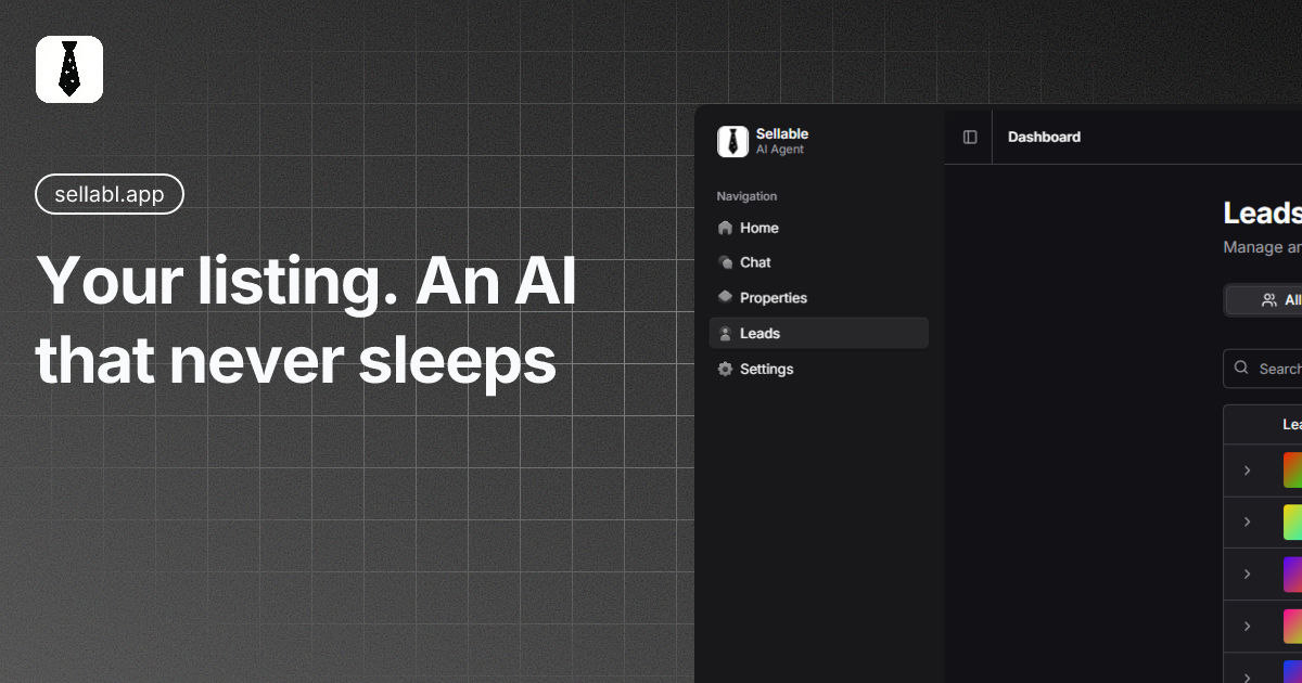 Sellable – Your AI Real Estate Agent gallery image
