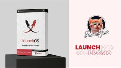 Logotipo de LaunchOS: un cohete despegando hacia el espacio, simbolizando lanzamientos impecables.