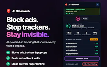 AI CleanWeb - AI Ad Blocker gallery image