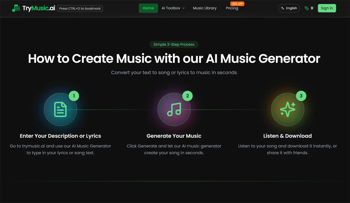 Trymusic AI gallery image