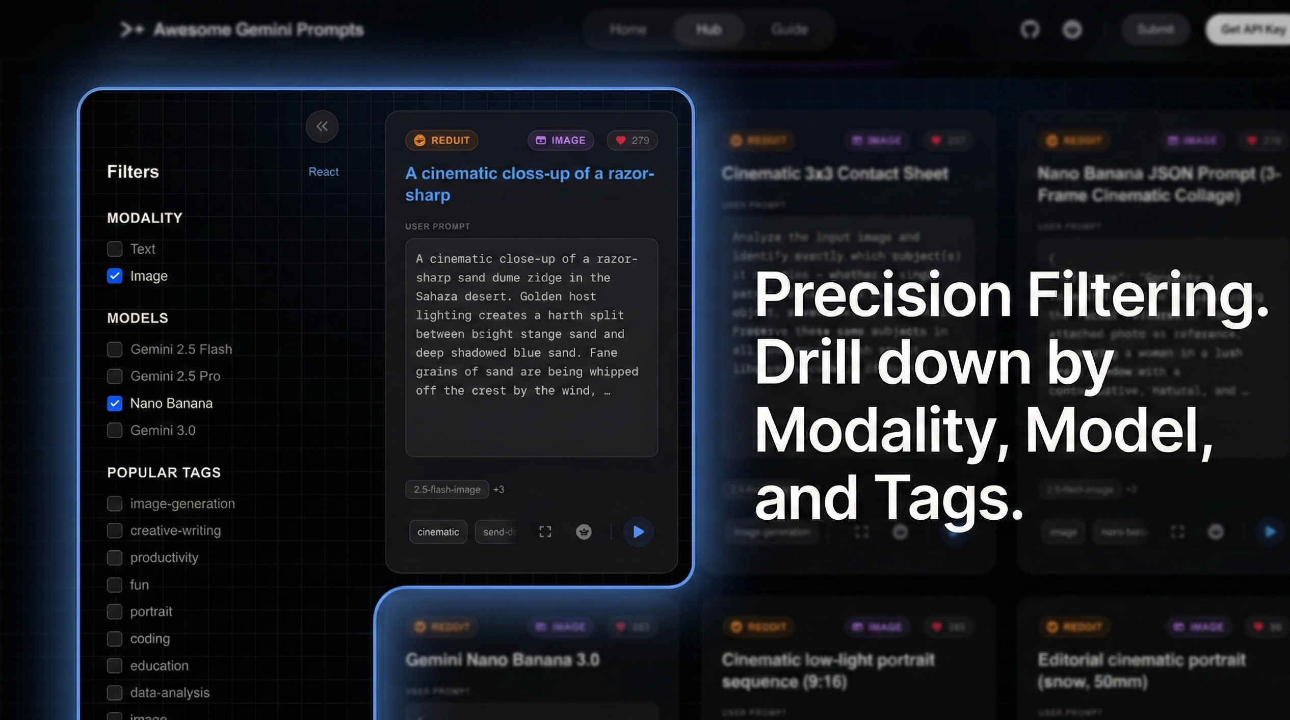 Awesome Gemini Prompts - Screenshot 3 showing product features and functionality