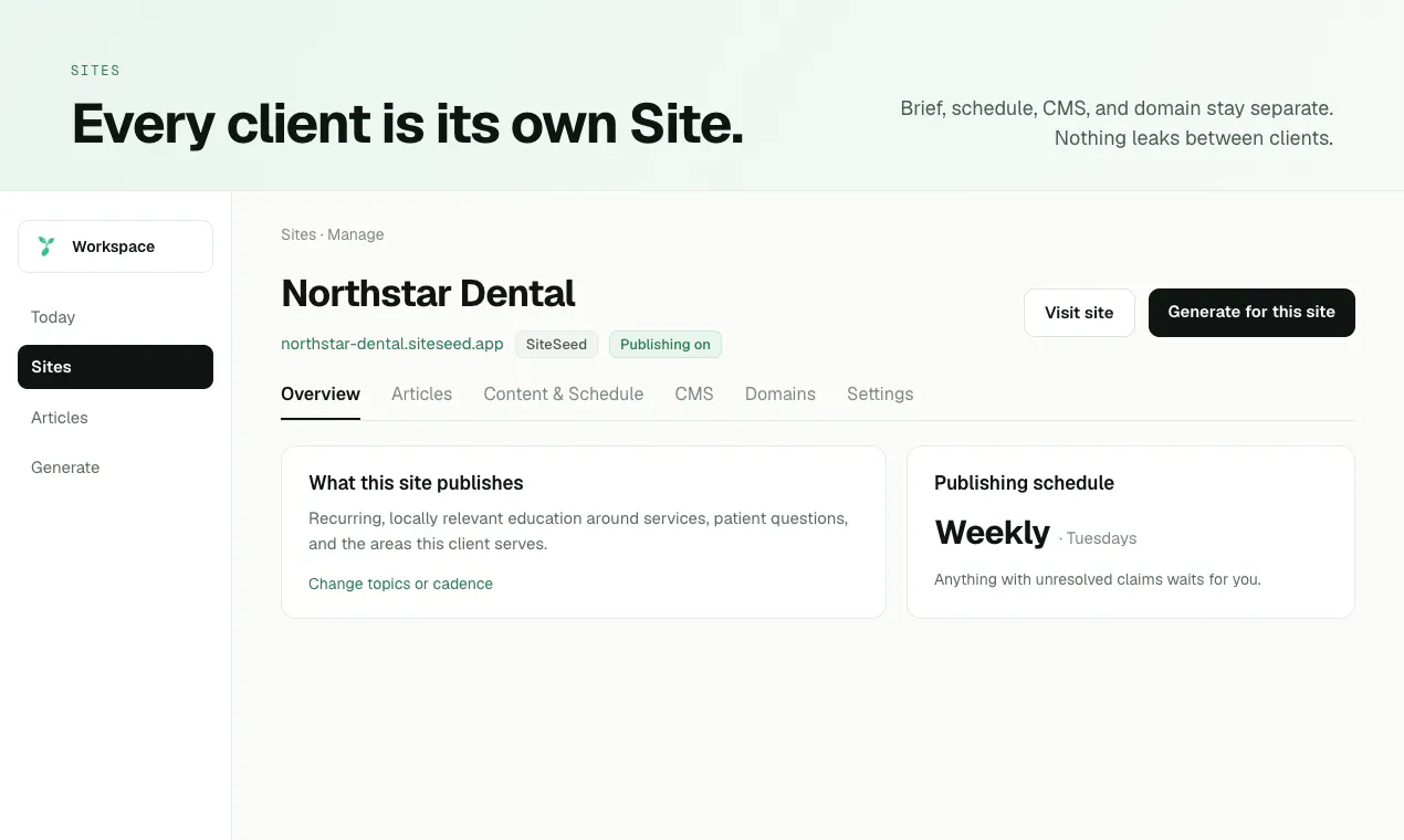 SiteSeed gallery image