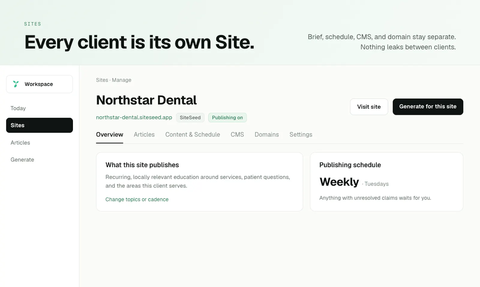 SiteSeed screenshot 3