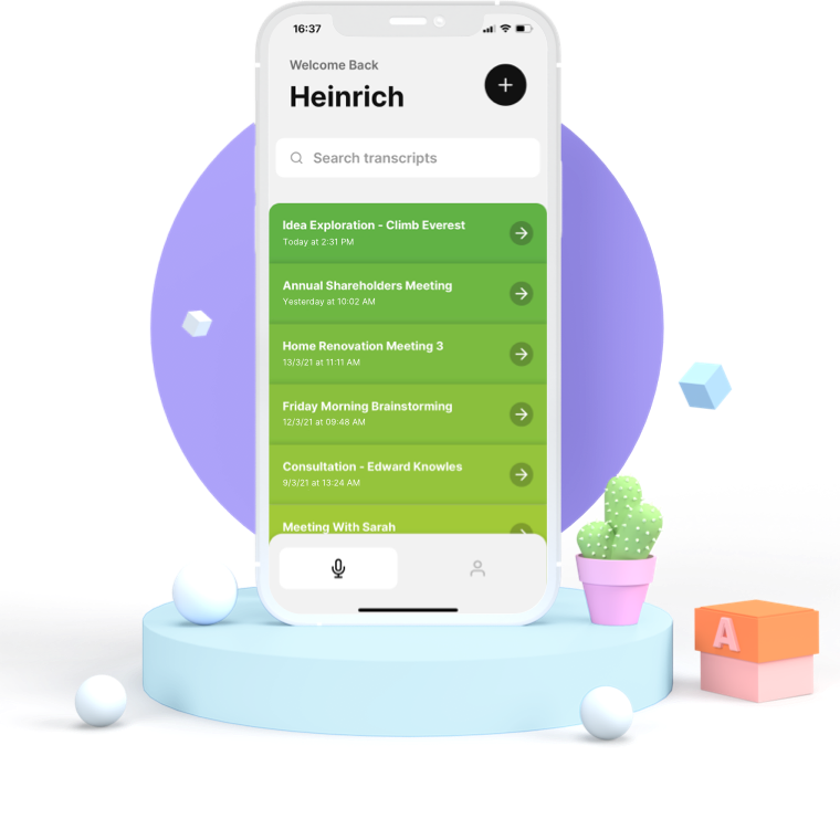 Chatable - Real Time Transcription