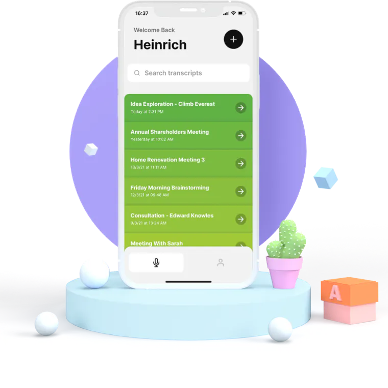 Chatable - Real Time Transcription