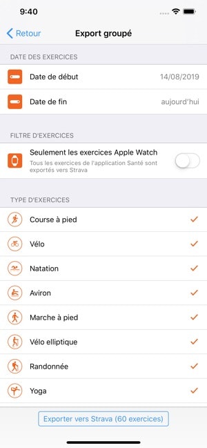Workout Export gallery image