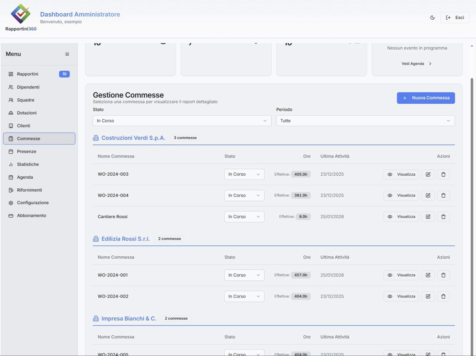 Rapportini360 - Screenshot 2 showing product features and functionality