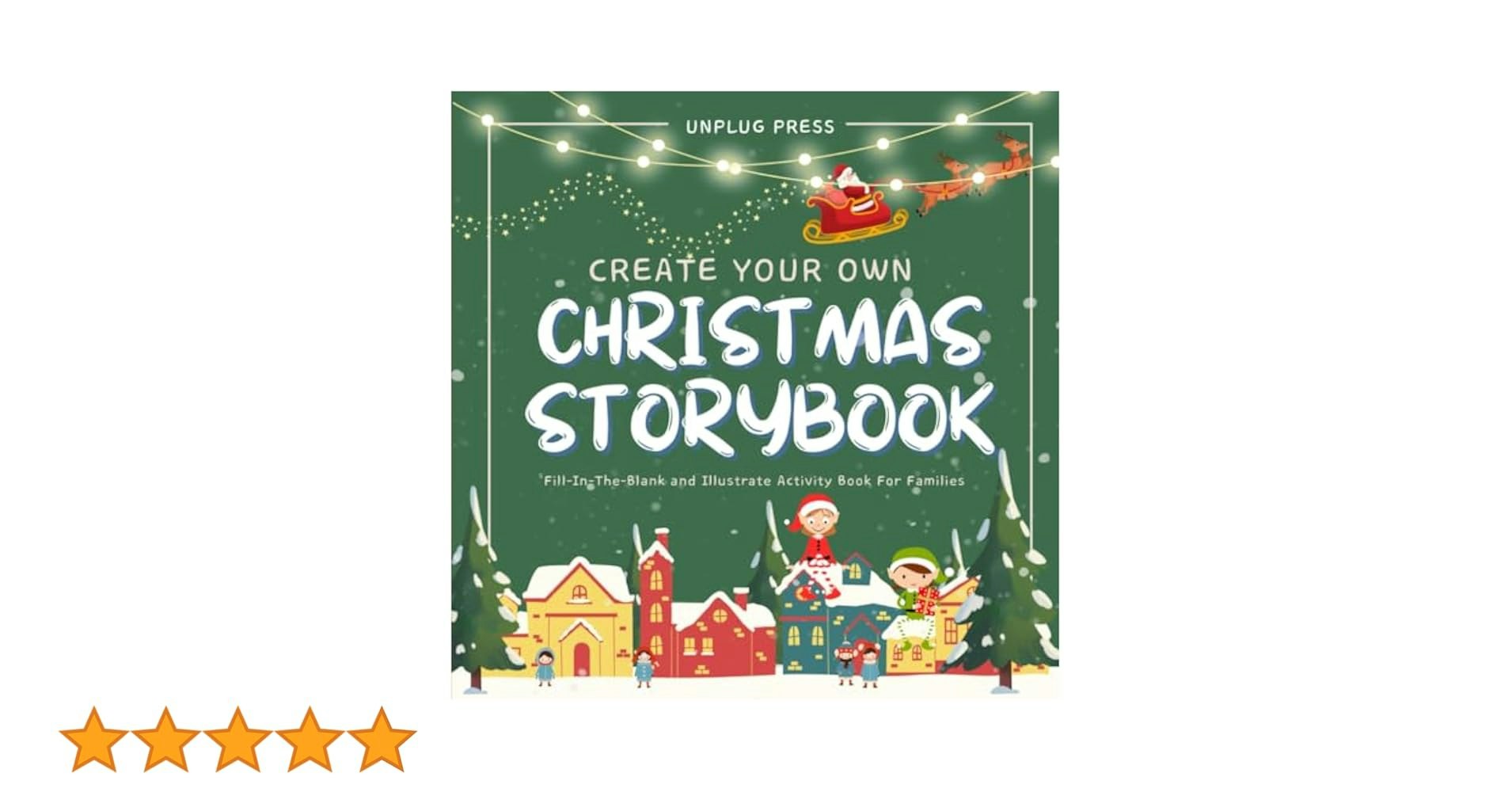 Média Créez votre propre livre de contes de Noël - Remplissez le livre d'activités de remplissage et illustrer les familles 1