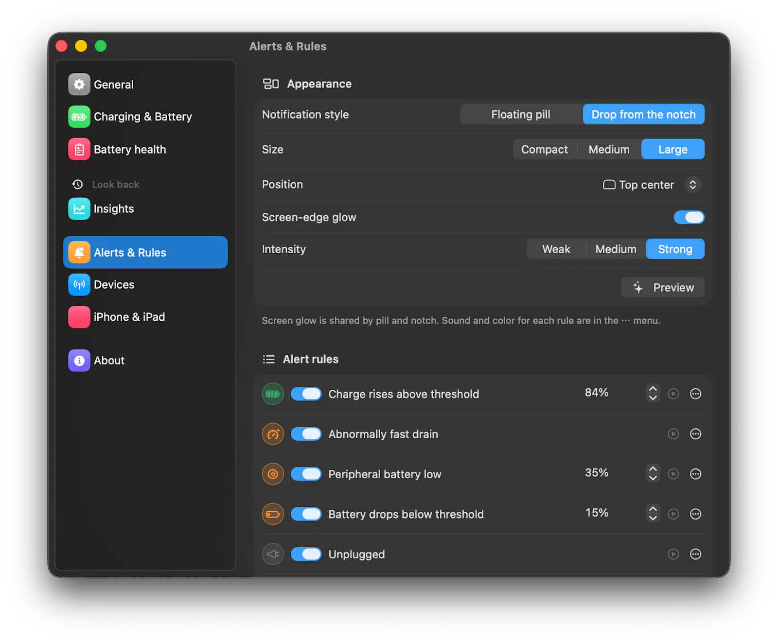 Ese — Smart Battery Manager for Mac screenshot 3
