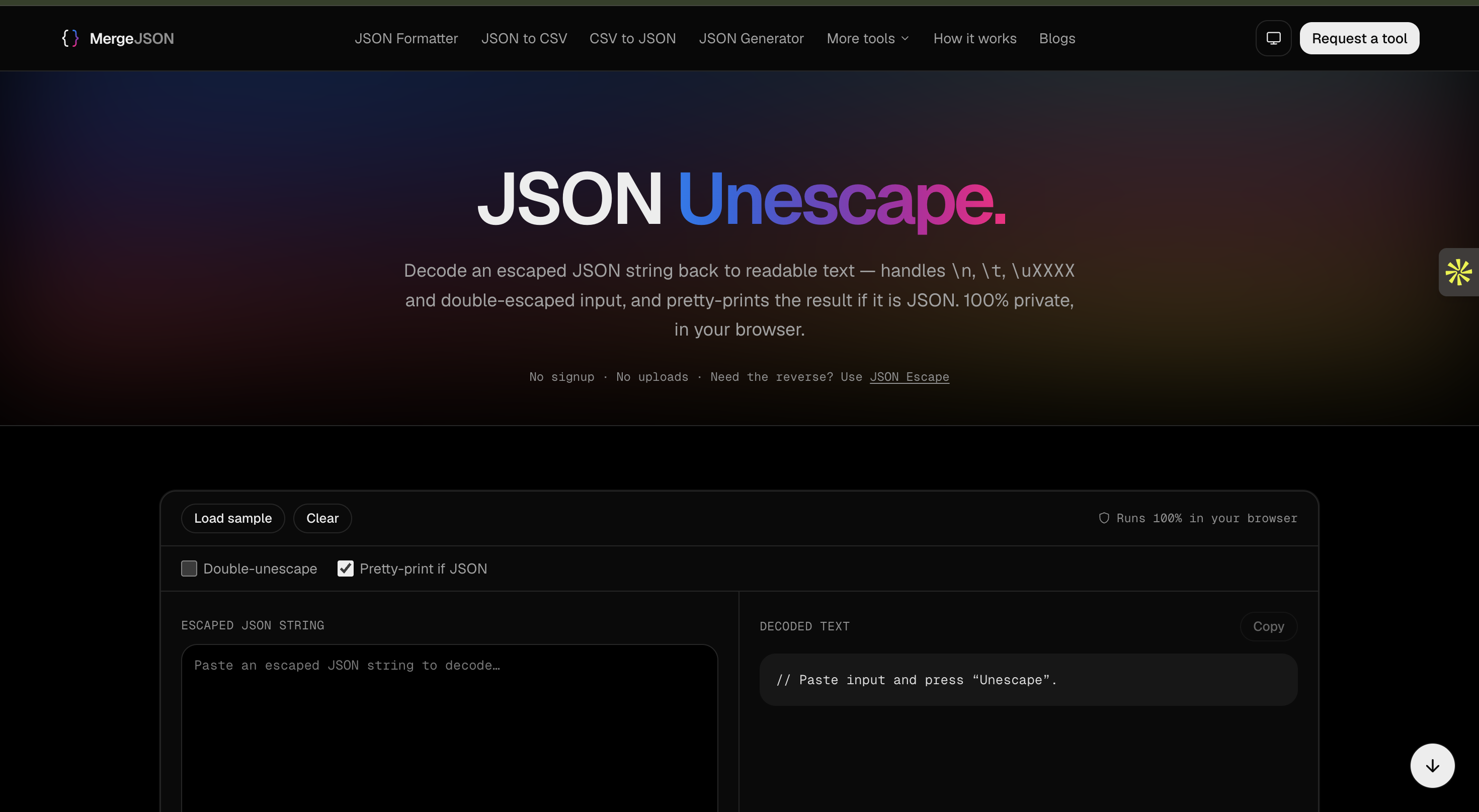 Merge JSON gallery image