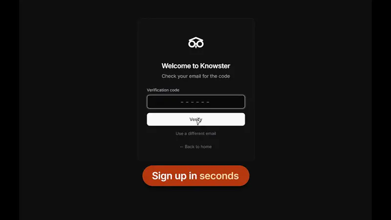 Knowster screenshot 1 (video preview)