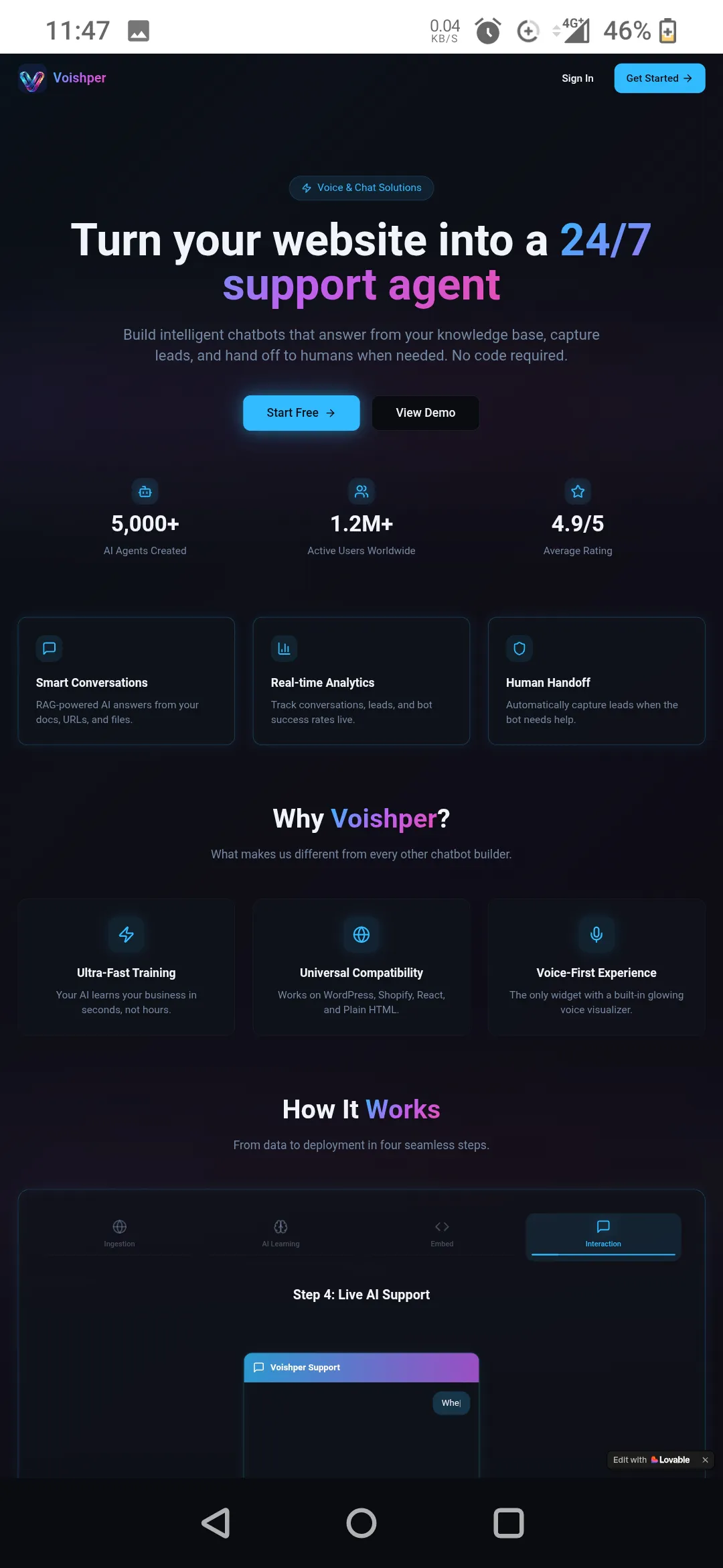 Voishper product banner
