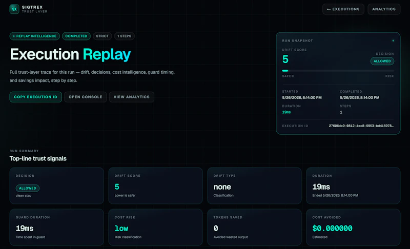 SIGTREX API screenshot 4