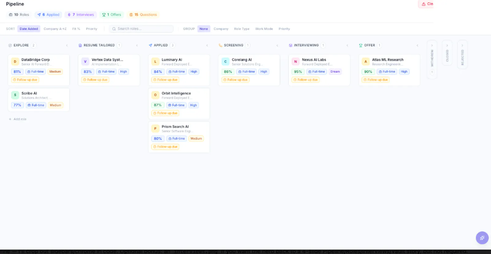 Jobamine screenshot 2