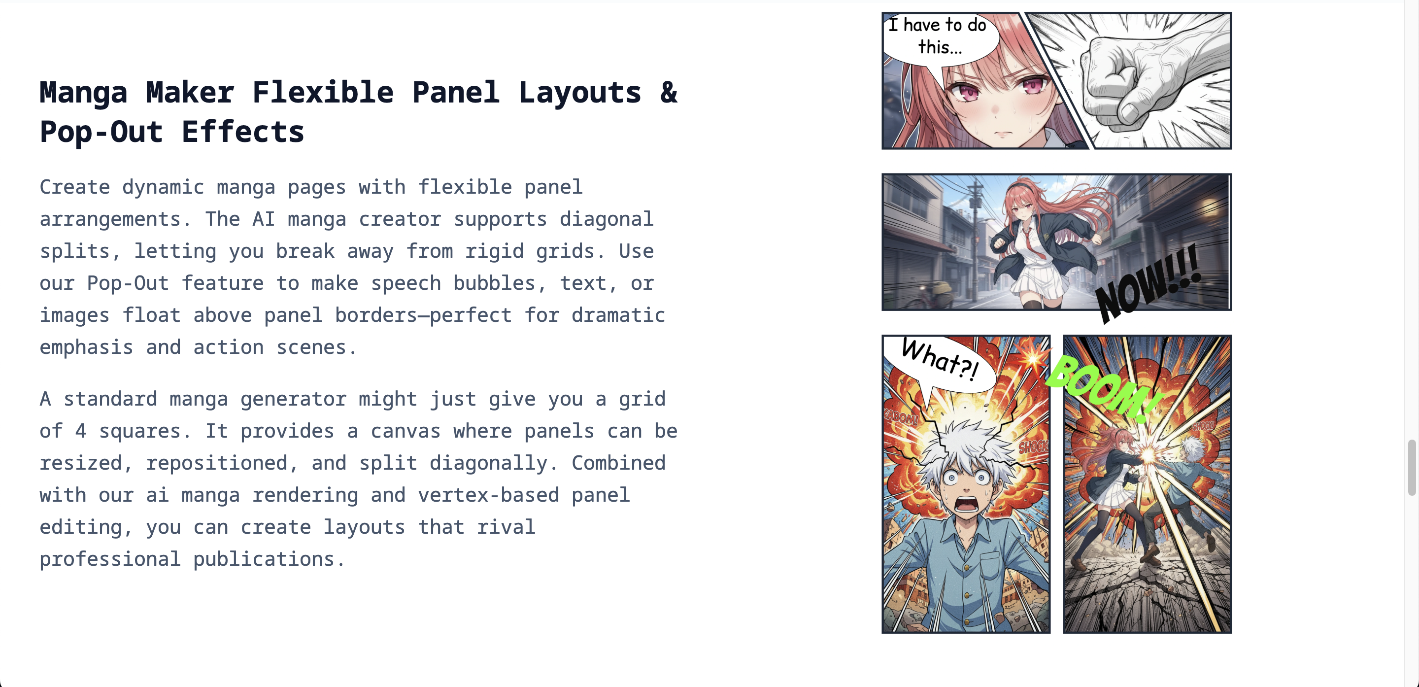 AI Manga Maker - Screenshot 2 showing product features and functionality