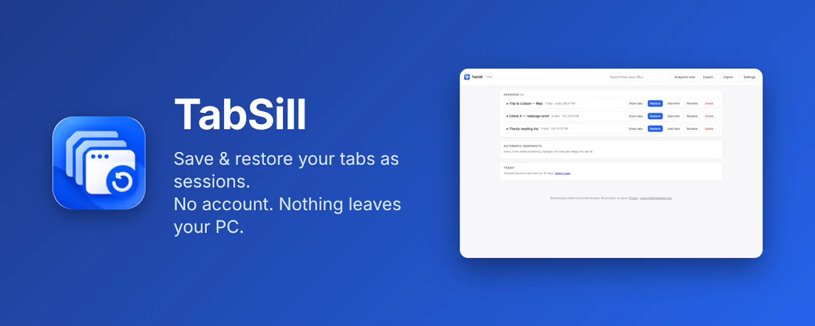 TabSill screenshot 6