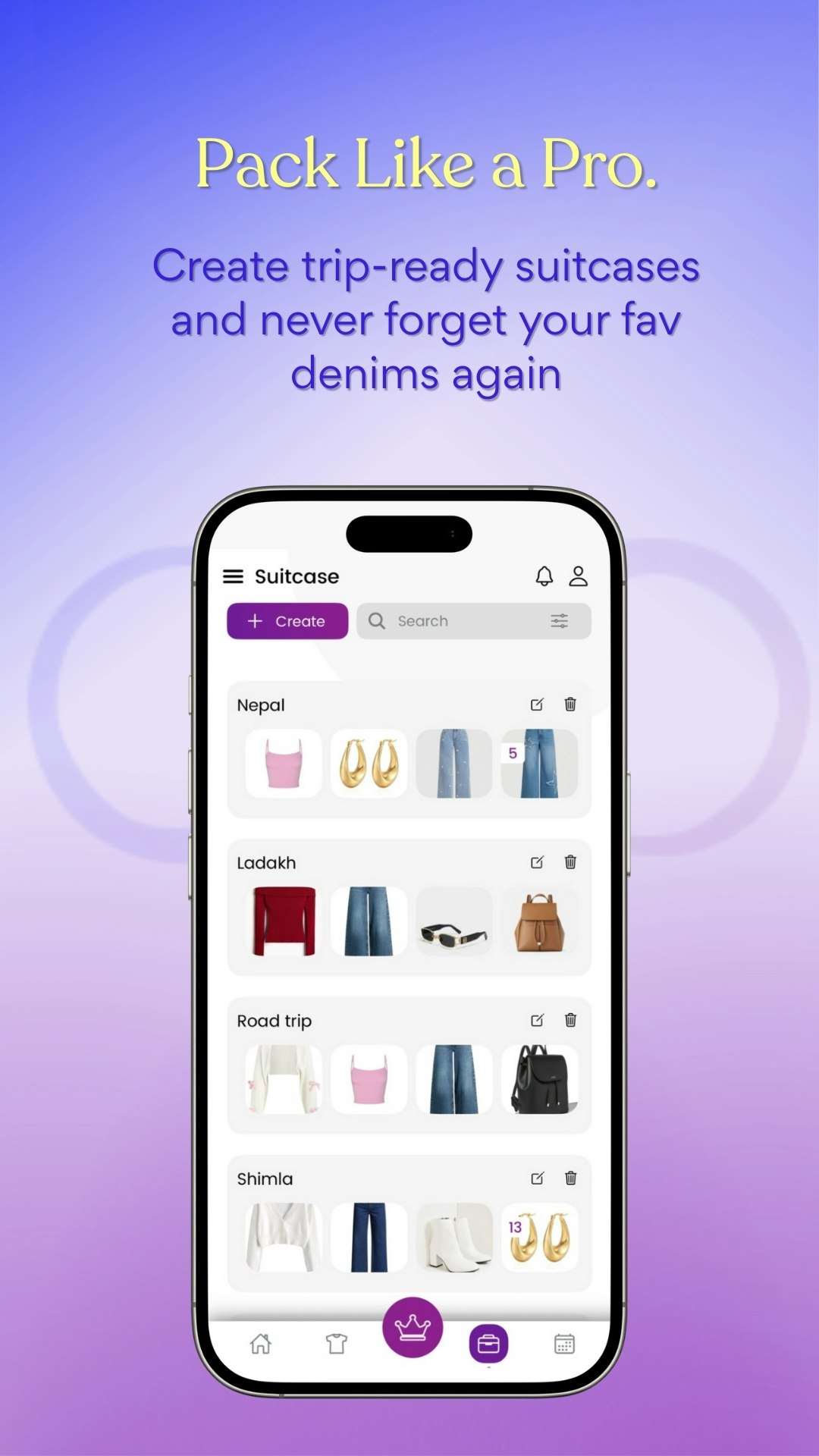 Tashann - Digital Wardrobe Organizer App - Screenshot 4 showing product features and functionality