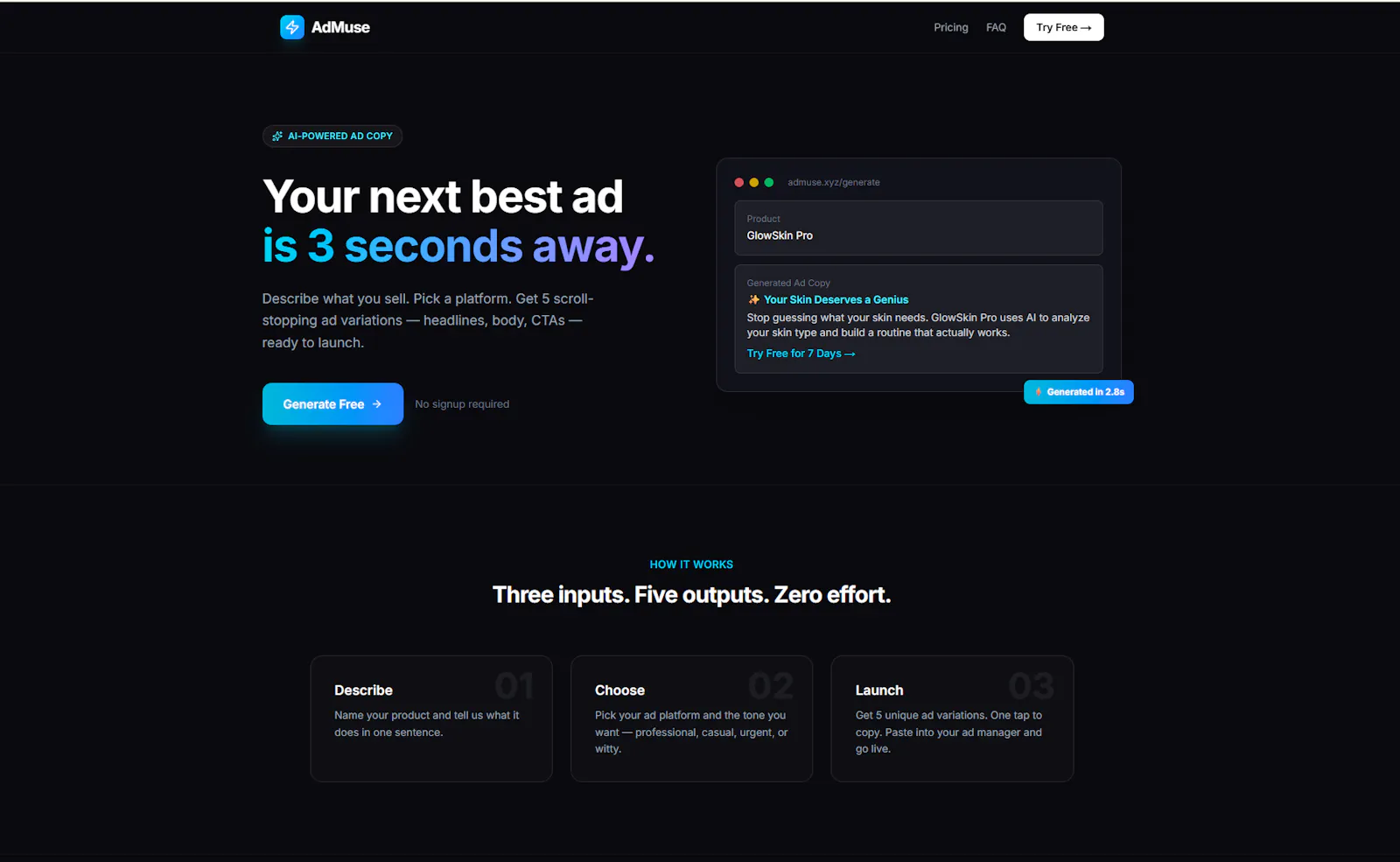 AdMuse screenshot 1