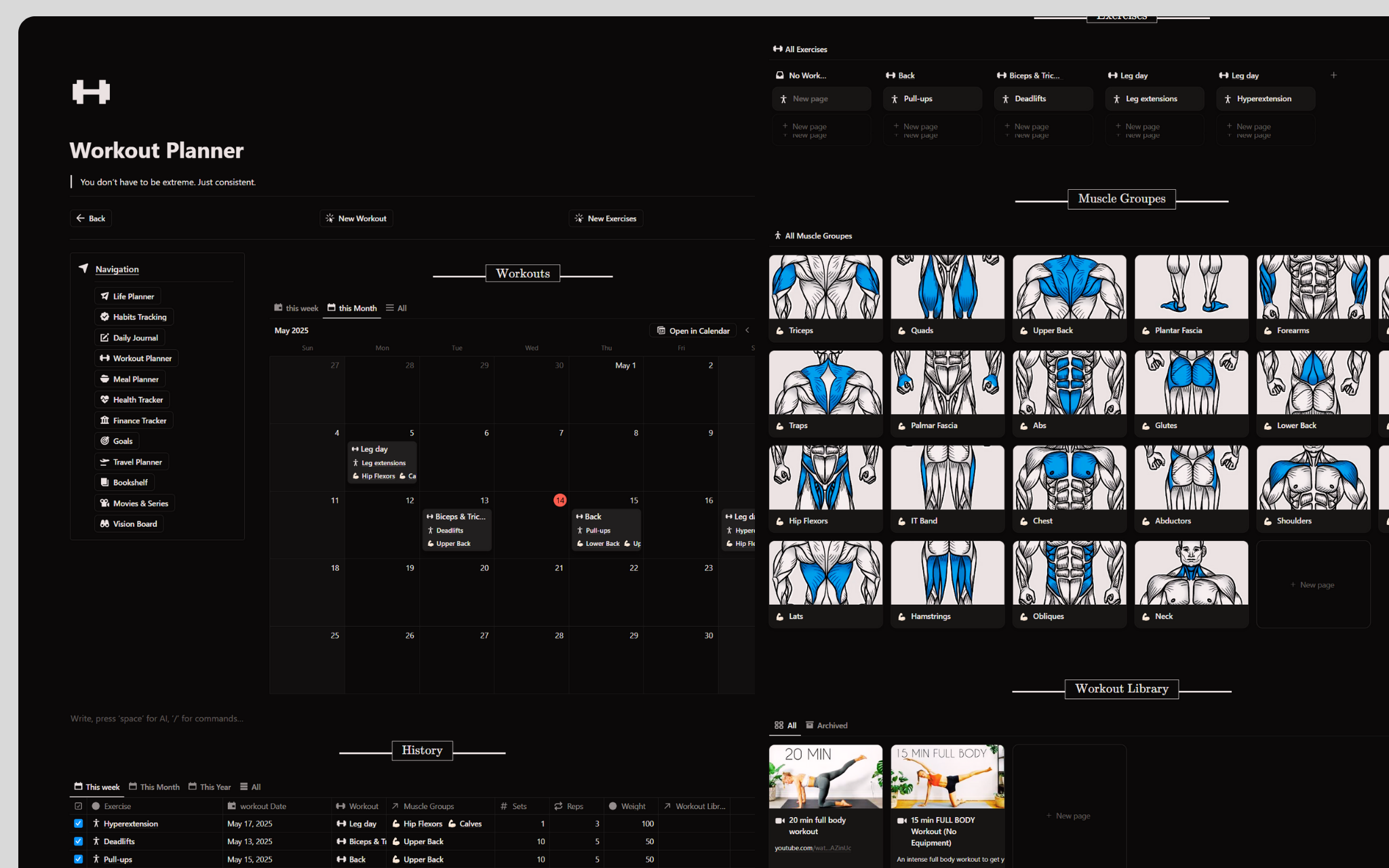 Life OS Notion Template gallery image