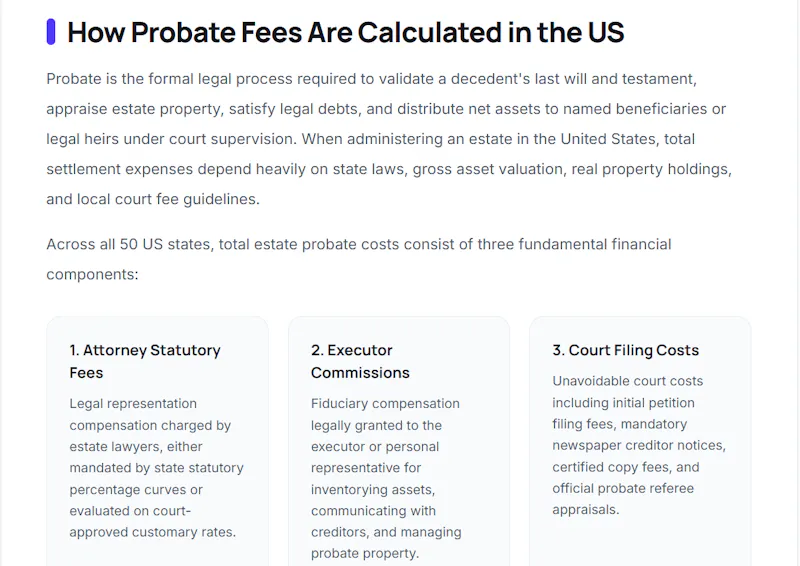 US Probate Calculator screenshot 4