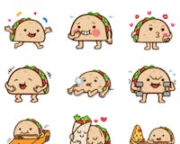 Silly Taco sticker pack media 2